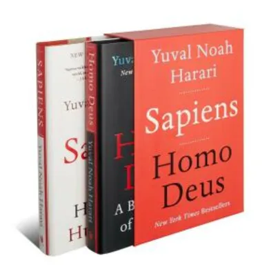 Box livros Sapiens / Homo Deus capa dura (inglês)