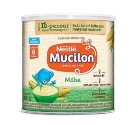 [PRIME + Rec] Cereal Infantil, Milho, Mucilon, 400g (mín. 2) | R$9