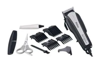 [Cartão Casas Bahia] Máquina de Cortar Cabelo Philco Dual Action 2 com 4 Pentes Preta/Prata | R$72