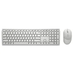 [Cupom missões R$ 153] Teclado e mouse sem fio Dell Pro — KM5221W Branco