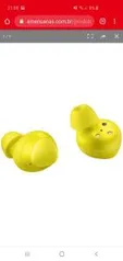 Fone de Ouvido Samsung Galaxy Buds Wireless - Amarelo | R$568