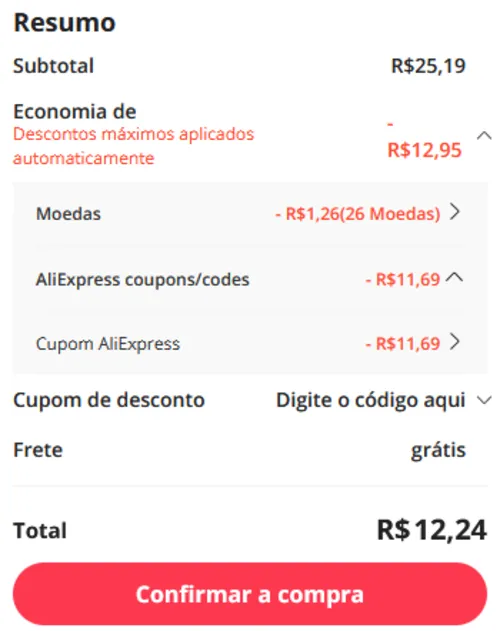 Imagem na descrição da promoção