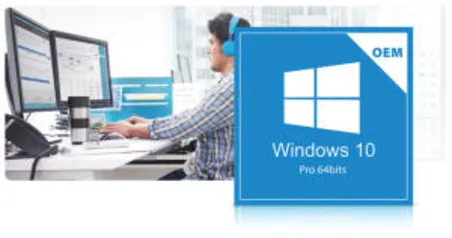 Microsoft Windows 10 Pro 64 Bits Português FQC-08932 COEM