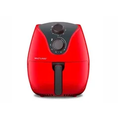 Fritadeira Elétrica Air Fryer 4L 1500W Multilaser Vermelha 