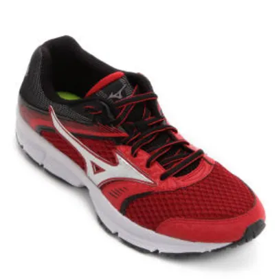 Tênis Mizuno Strike N Masculino - Vermelho e Preto - R$100