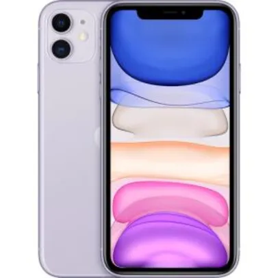 [Usuários Prime] Apple iPhone 11 (64GB, Roxo e Verde)