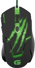 Fortrek OM-801, Mouse Gamer USB, 3200 DPI, Preto/Verde | R$41