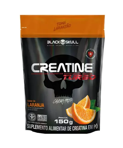 Foto do produto Refil Creatina Turbo Laranja 150g - Black Skull