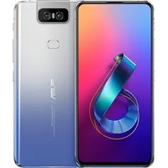 Zenfone 6 Z630KL, Android 9.0, 256GB Câmera Flip de 48MP e Ultrawide de 13MP Bateria 5.000 mAh, Prata - Asus CX 1 UN