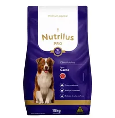 Ração Nutrilus Pro Carne Cães Adulto 15kg