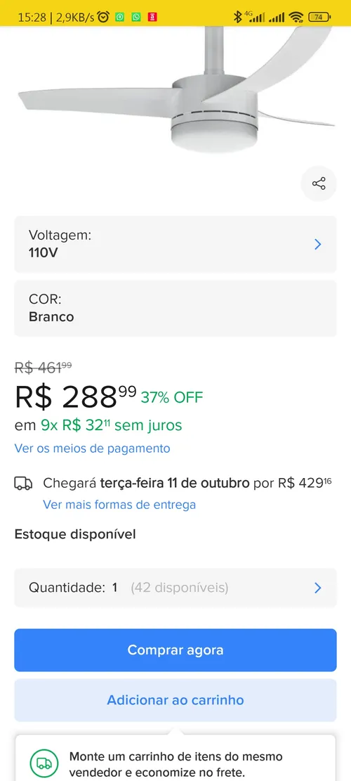 Imagen na descrição da promoção