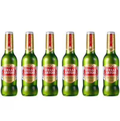 Cerveja Stella Artois Puro Malte American Lager - 6 Unidades Garrafa 330ml