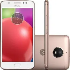 Smartphone Motorola Moto E4 Dual Chip Android 7.1 Nougat Tela 5" Quad-Core 1.3GHz 16GB 4G Câmera 8MP - Ouro Rose - R$ 610