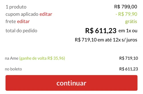 Imagem na descrição da promoção