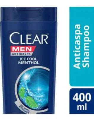 Shampoo Anticaspa Clear Men Ice Cool Menthol 400 ml | R$17