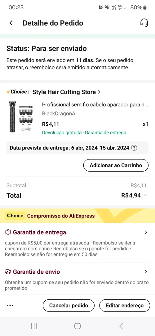 Imagen na descrição da promoção