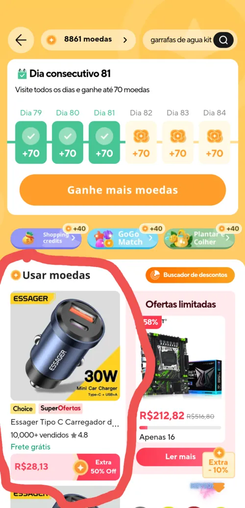 Imagen na descrição da promoção