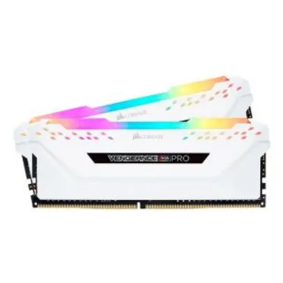 MEMORIA CORSAIR VENGEANCE RGB PRO 16GB (2X8) DDR4 3600MHZ BRANCA R$899