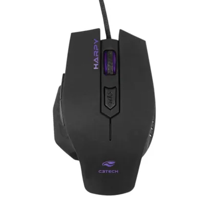 Product photo Mouse Gamer Usb Harpy MG-100BK Preto - C3Tech