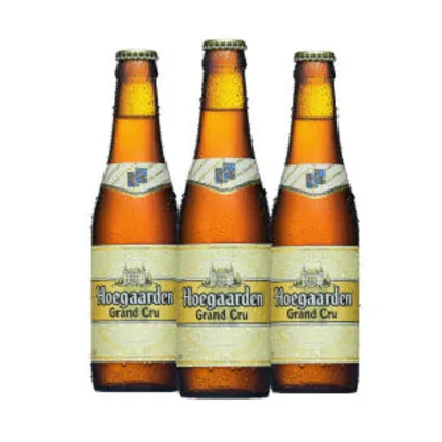 Na compra de 3 Cervejas Hoegaarden Grand Cru Golden 330ml Pague 1 por R$ 17