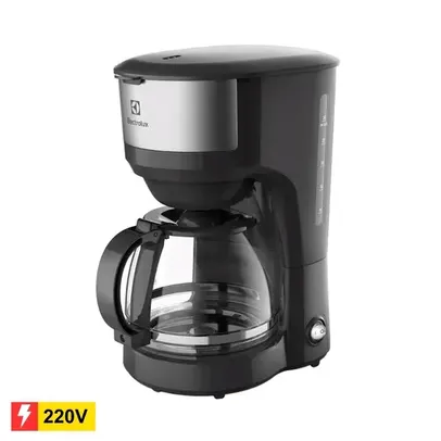 REEMBALADO: Cafeteira Elétrica Electrolux Efficient ECM20 30 Xícaras Aço Inox/Preto - 220V - 220V