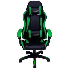 Cadeira Gamer X Fusion C.123 Reclinável Preto/Verde - R$939