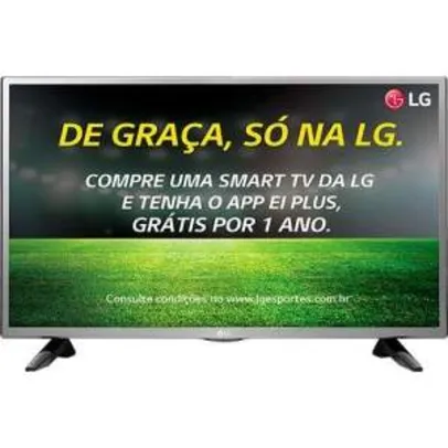 [Americanas] Smart TV LED 32'' LG 32LH570B HD com Conversor Digital 2 HDMI 1 USB Wi-Fi com Miracast e WiDi 60Hz por R$ 1108