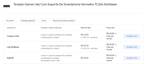 Imagem na descrição da promoção