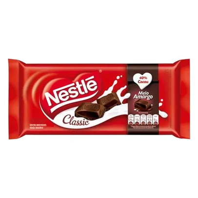 Tablete Classic Chocolate Meio Amargo Nestlé 80g