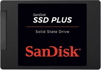 (CC Santander 10x) Disco sólido interno SanDisk SSD Plus SDSSDA-1T00-G27 1TB preto