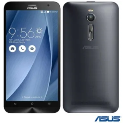 [Fast Shop]Zenfone 2 Dual Prata Asus, com Tela de 5,5”, 4G, 32 GB e Câmera de 13 MP – ZE551 por R$ 1066