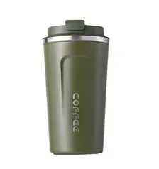 Copo Térmico Aço Inox Infusor Garrafa Caneca A Vácuo Café Cor:Verde