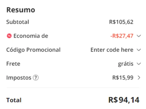 Imagem na descrição da promoção