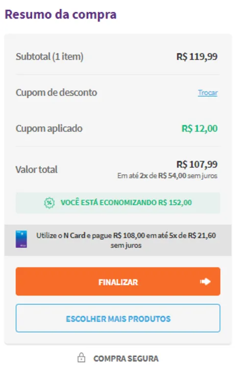 Imagem na descrição da promoção