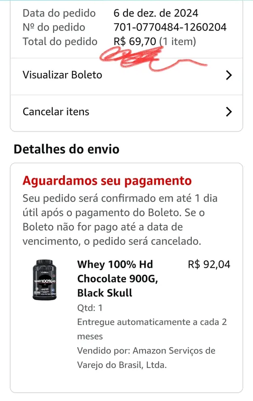 Imagem na descrição da promoção