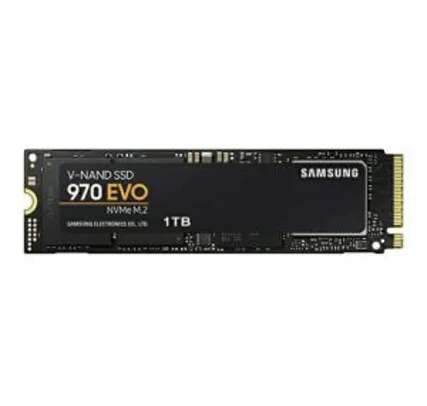 Saindo por R$ 899,9: SSD Samsung (MZ-V7E1T0BW) 970 EVO 1TB - M.2 NVMe (PRIME) | R$900 | Pelando