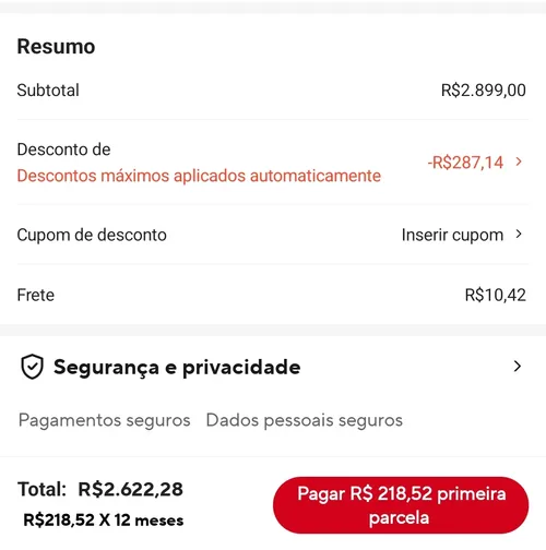 Imagem na descrição da promoção