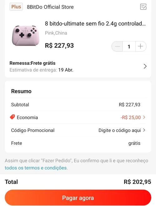 Imagem na descrição da promoção