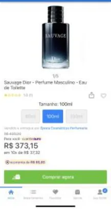 [APP] Sauvage Dior - Perfume Masculino - Eau de Toilette R$373