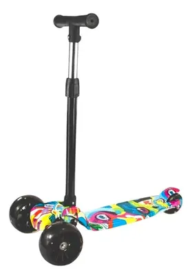 Patinete Infantil Dobravel 3 Rodas Base Scooter Até 70 Kg Cor Azul