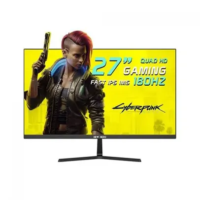 Monitor Gamer New Hero Blade Super, 27 Pol, Quad HD, 1ms, 180Hz, IPS, 99% sRGB, FreeSync, HDMI/DP, NH-S272R