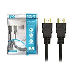 Cabo Hdmi 2.0 4K Hdr 19P 2M Pix Gold, Preto