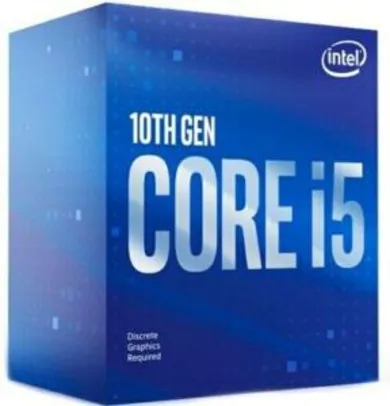 Processador Intel Core i5-10400F, Cache 12MB, 2.9GHz (4.3GHz Max Turbo), LGA 1200 | R$ 1126