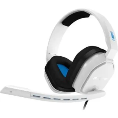 Headset Gamer Astro A10, White/Blue, 939-001853 | R$299