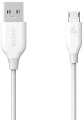 Cabo Micro USB, Anker Powerline, 1.8 metros, 5x mais resistente, Branco