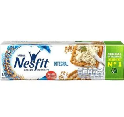 [Prime + Recorrência] Biscoito, Integral, Nesfit, 170g | 8 unid | R$ 1,98 cada