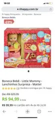 Boneca bebê Little mommy | R$ 95