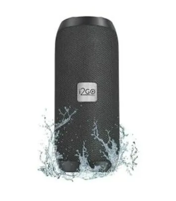 Caixa De Som Bluetooth Essential Sound Go I2go 10W RMS Resistente À Água, Preto | R$159