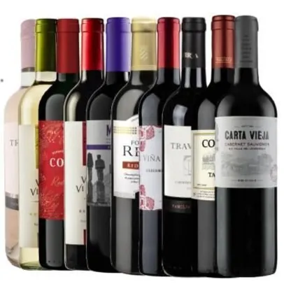 kit 10 vinhos