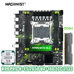 Placa Mãe MACHINIST-X99 Kit Xeon E5-2650 + 16gb ram - 415 (ou 200)